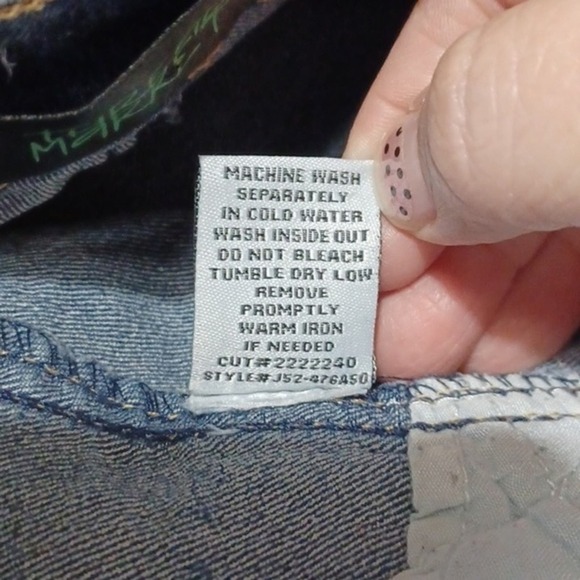 Thread Market Denim Shorty Shorts Crochet Cut-off Juniors Size 3 Festival - Picture 4 of 7